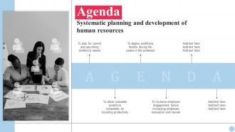 Agenda Systematic Planning And Development Of Human Resources