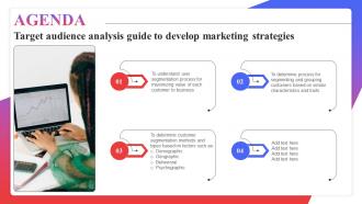Agenda Target Audience Analysis Guide To Develop Marketing Strategies MKT SS V
