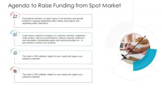 Agenda To Raise Funding From Spot Market Ppt Rules