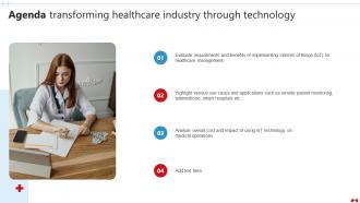 Agenda Transforming Healthcare Industry Through Technology IoT SS V