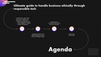 Agenda Ultimate Guide To Handle Business Ethically Through Responsible Tech
