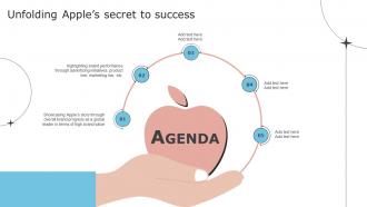 Agenda Unfolding Apples Secret To Success