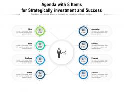 Agenda with 8 items for strategically investment and success