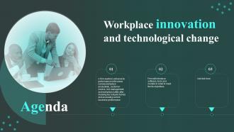 Agenda Workplace Innovation And Technological Change