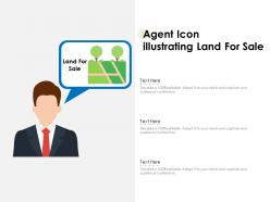 Agent icon illustrating land for sale