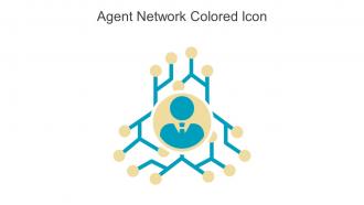 Agent Network Colored Icon In Powerpoint Pptx Png And Editable Eps Format