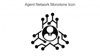 Agent Network Monotone Icon In Powerpoint Pptx Png And Editable Eps Format