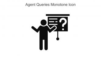 Agent Queries Monotone Icon In Powerpoint Pptx Png And Editable Eps Format