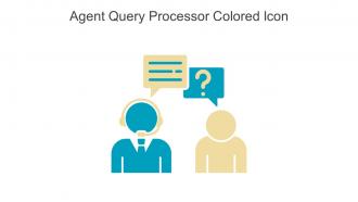 Agent Query Processor Colored Icon In Powerpoint Pptx Png And Editable Eps Format