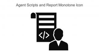 Agent Scripts And Report Monotone Icon In Powerpoint Pptx Png And Editable Eps Format