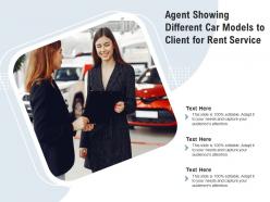 Agent Showing Different Car Models To Client For Rent Service