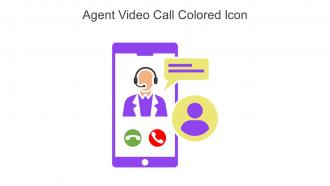 Agent Video Call Colored Icon In Powerpoint Pptx Png And Editable Eps Format