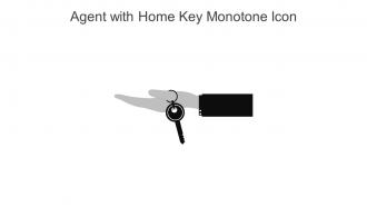 Agent With Home Key Monotone Icon In Powerpoint Pptx Png And Editable Eps Format