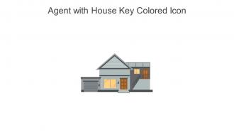 Agent With House Key Colored Icon In Powerpoint Pptx Png And Editable Eps Format