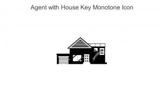 Agent With House Key Monotone Icon In Powerpoint Pptx Png And Editable Eps Format
