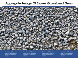 Aggregate image of stones gravel and grass