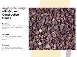 Aggregate image with gravel construction stones