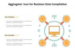 Aggregator icon for business data compilation