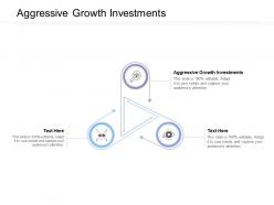 Aggressive growth investments ppt powerpoint presentation slides show cpb