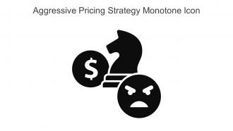 Aggressive Pricing Strategy Monotone Icon In Powerpoint Pptx Png And Editable Eps Format