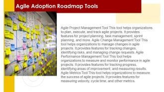 Agile Adoption Roadmap Powerpoint Presentation And Google Slides ICP Adaptable Professional