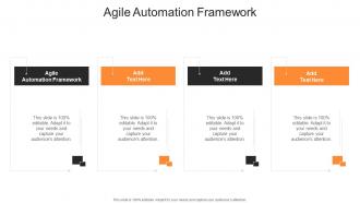 Agile Automation Framework In Powerpoint And Google Slides Cpb