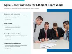 Agile best practices development methodologies functional communication organizing