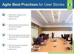 Agile best practises for user stories