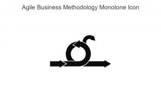 Agile Business Methodology Monotone Icon In Powerpoint Pptx Png And Editable Eps Format