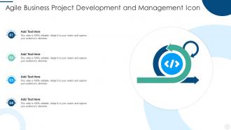 Agile Business Project Development And Management Icon
