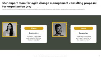 Agile Change Management Consulting Proposal For Organization Powerpoint Presentation Slides Captivating Adaptable