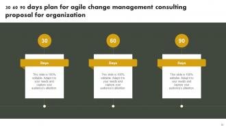 Agile Change Management Consulting Proposal For Organization Powerpoint Presentation Slides Best Pre-designed
