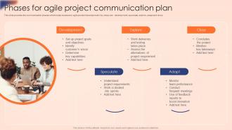 Agile Communication Plan Powerpoint Ppt Template Bundles Aesthatic Customizable