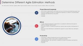 Agile cost estimation techniques determine different agile estimation methods