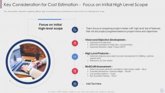 Agile cost estimation techniques for project development it powerpoint presentation slides