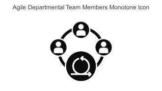 Agile Departmental Team Members Monotone Icon In Powerpoint Pptx Png And Editable Eps Format