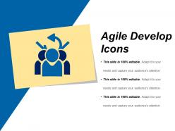 Agile develop icons sample of ppt