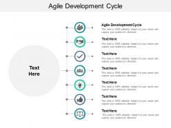 Agile development cycle ppt powerpoint presentation infographics graphics tutorials cpb