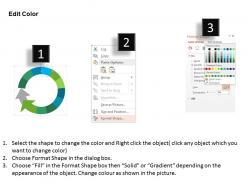 372206 style circular loop 1 piece powerpoint presentation diagram template slide