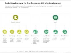 Agile development for org design and strategic alignment