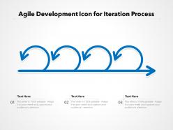 Agile development icon for iteration process