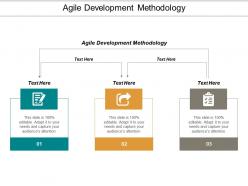 Agile development methodology ppt powerpoint presentation model styles cpb