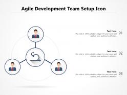Agile development team setup icon