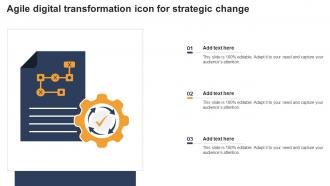 Agile Digital Transformation Icon For Strategic Change