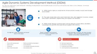 Agile Dynamic Systems Development Method DSDM Agile Methodologies And Frameworks
