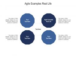 Agile examples real life ppt powerpoint presentation gallery examples cpb