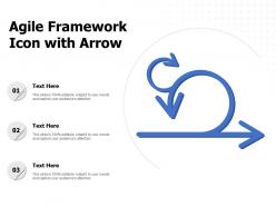 Agile framework icon with arrow