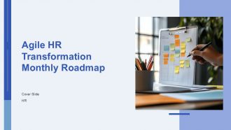 Agile HR Transformation Monthly Roadmap PPT Summary AT