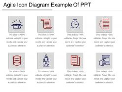 Agile icon diagram example of ppt