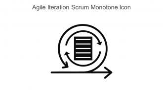 Agile Iteration Scrum Monotone Icon In Powerpoint Pptx Png And Editable Eps Format
